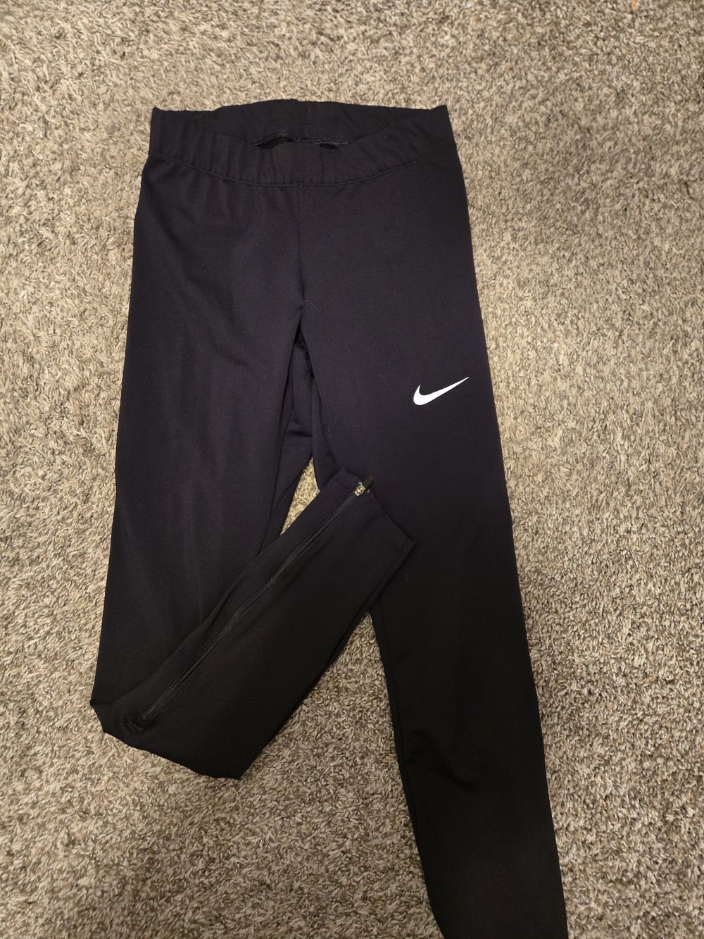 Nike Black Leggings with White Swoosh